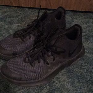 A pair of basketball shoes